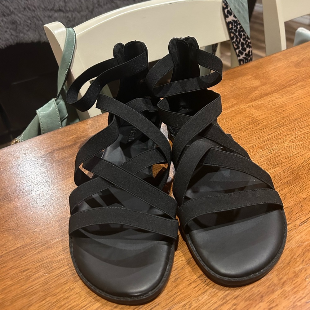 Torrid Black Strappy Sandals